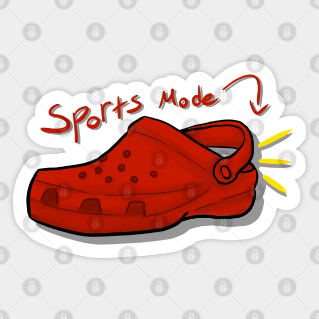 Sports Mode Sticker by Sketchyleigh